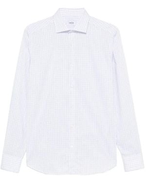 VELA SHOP Checked Long-Sleeve Shirt - White
