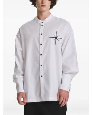 IRINA VOINEA Embroidered Shirt - Grey