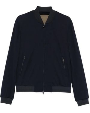 Corneliani Zip-Up Bomber Jacket - Blue