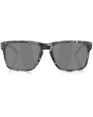 Oakley Holbrook Xl Marble-Pattern Square-Frame Sunglasses - Gray