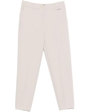Marc Cain Pantalones de talle alto - Blanco