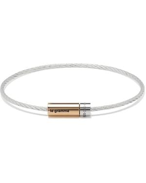Le Gramme Bracciale Bicolore - Bianco