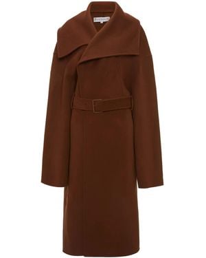 JW Anderson Abrigo Con Cinturón - Marrón