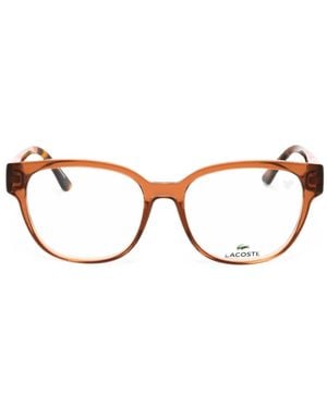 Lacoste Round-Frame Glasses - Brown