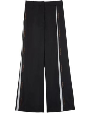 Ports 1961 Pantalon De Tailleur À Détails De Rayures - Noir