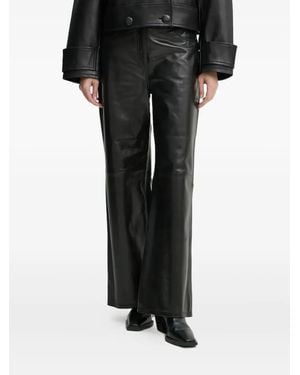 Stand Studio Leather Trousers - Black