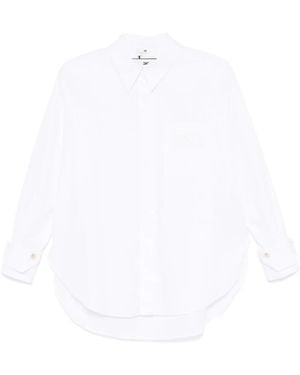 Elisabetta Franchi Classic Button-Up Cotton Shirt - White