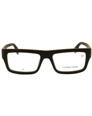 Canada Goose Rectangle-Frame Glasses - Black