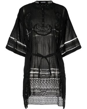 DSquared² Sangallo Cotton Tunic Dress - Black
