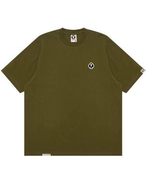 Aape By A Bathing Ape Katoenen T-Shirt Met Logopatch - Groen