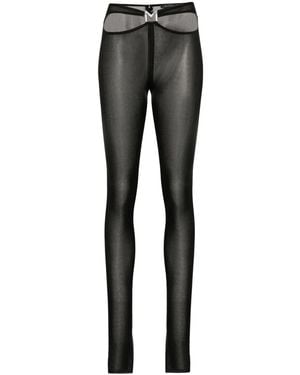 Mugler Mプレート カットアウト レギンス - グレー