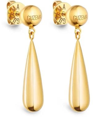 Guzema Classic Collection Droplet Earrings - Metallic