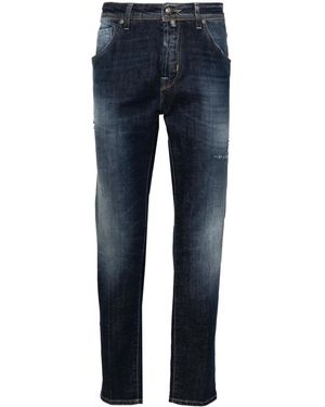 Jacob Cohen Schmale Scott Cropped-Jeans - Blau