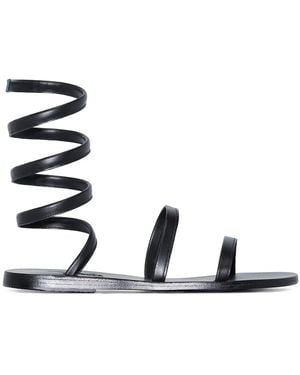 Ancient Greek Sandals Ofis Ankle-Wrap Sandals - Black