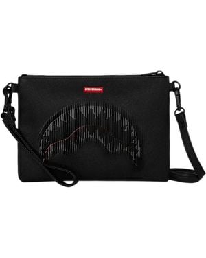 Sprayground Disappearing Shark Clutch Bag - Black