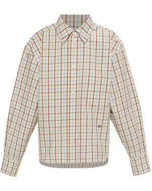 Victoria Beckham Check Pocket Shirt - White