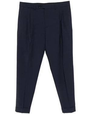 BE ABLE Pantalon À Ourlet Retroussé - Blue