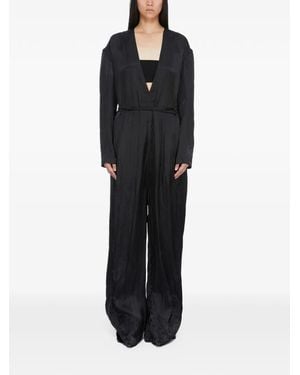 Rick Owens Tuta Intera Ls - Nero
