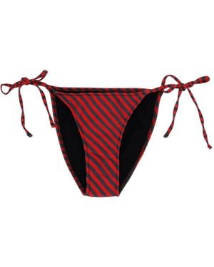 Paloma Wool Gestreiftes Kineta Bikinihöschen - Rot