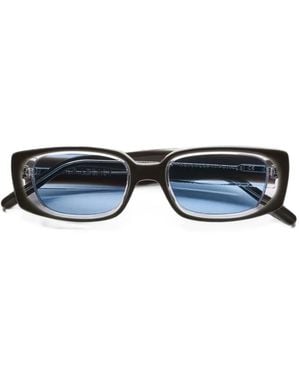 Our Legacy Samhain Rectangle-Frame Sunglasses - Blue