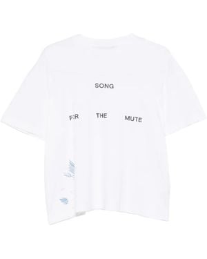 Song For The Mute Logo-Print T-Shirt - White