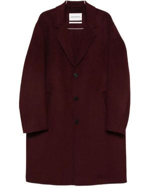 Amaranto Single-Breasted Coat - Red