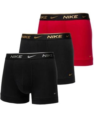 Nike Drie Dri-Fit Boxershorts Met Logoband - Rood
