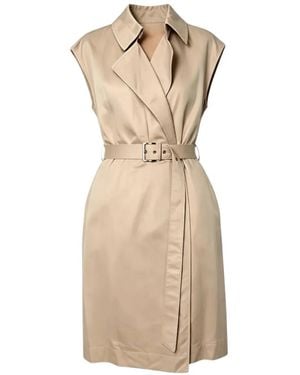 Brunello Cucinelli Belted Sleeveless Mini Dress - White