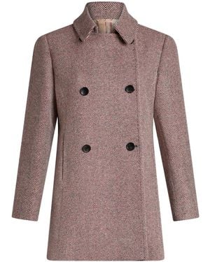 Etro Peacoat Clásico Para Un Estilo Atemporal, Mujer, Talla - Rosa