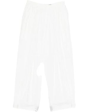 COTEMP Elasticated Palazzo Trousers - White