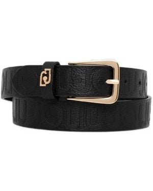 Liu Jo Ceinture À Logo Embossé - Black