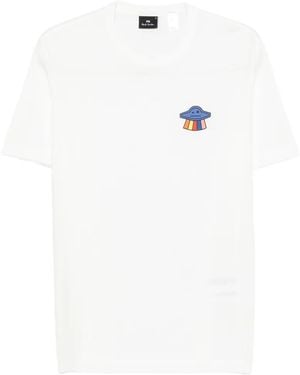 Paul Smith Short-Sleeve Round-Neck T-Shirt - White