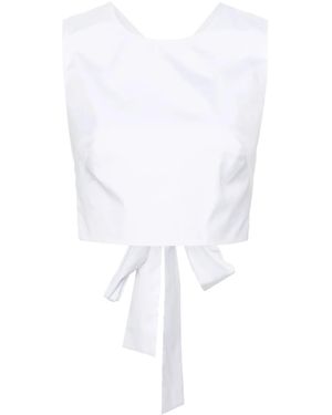 Viktor & Rolf Wraparound Cropped Top - White