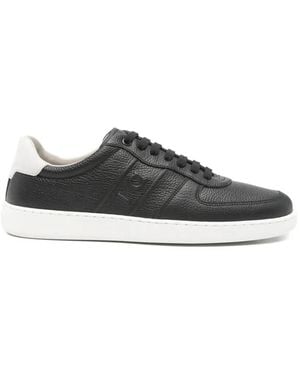 Ferragamo Lace-Up Panelled Trainers - Grey
