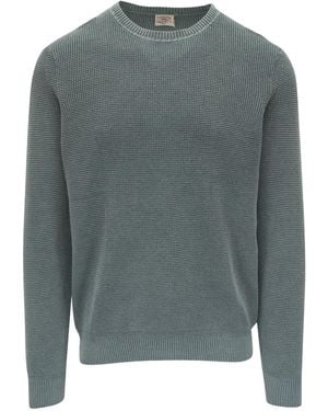 Faherty Crew-Neck Jumper - Grey