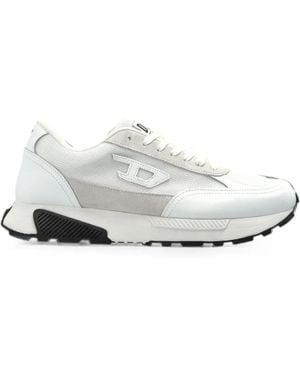 DIESEL S-Tame D-Up Logo-Patch Low-Top Sneakers - White