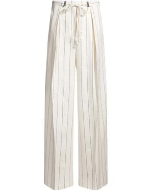 BOSS Loose-Fit Suit Pants - White