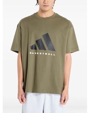 adidas Basketball Logo T-Shirt - Green