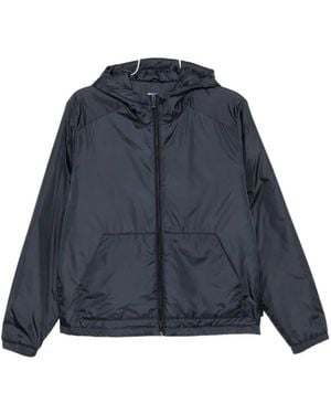 Aspesi Hooded Zip-Up Windbreaker - Blue