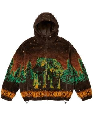 Supreme B.B. Simon Reversible Hooded Fleece Jacket "Fw 25 - Green