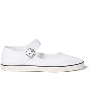 Miu Miu Drill Ballerinas - White