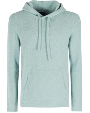 Roberto Collina Hoodie À Poche Poitrine - Blue