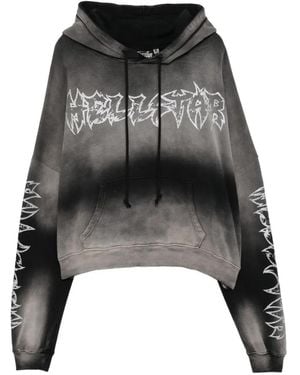 HELLSTAR Graphic Hooded Sweatshirt - Black