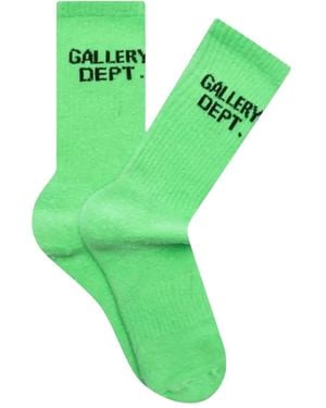 GALLERY DEPT. Calcetines Con Logo Bordado - Verde