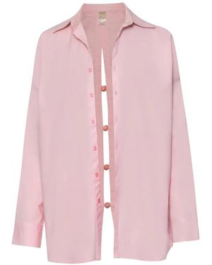 Baobab Chemise Wayra À Fente Au Dos Et Pierres En Résine - Pink