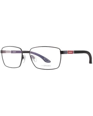 Chopard Rectangle-Frame Palladium Glasses - White