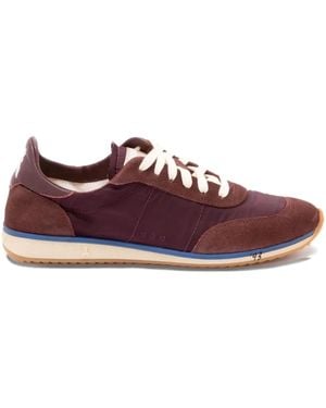 Patrizia Pepe Suede-Panels Low-Top Trainers - Purple