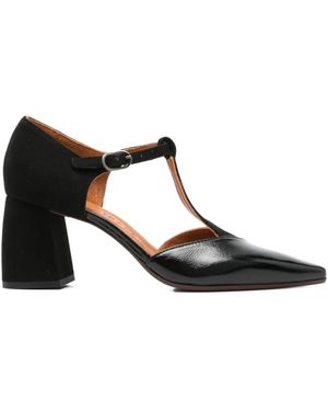 Chie Mihara 70Mm T-Bar Block-Heel Court Shoes - Black