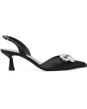 Aldo Castagna Miuccia 70mm スリングバック パンプス - ブラック