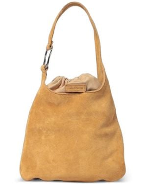 Vic Matié Suede Shoulder Bag - Natural